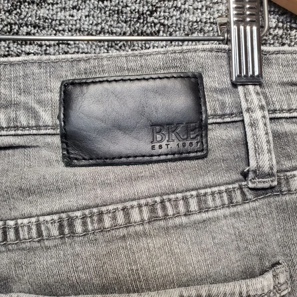 BKE Jake Straight Jeans Mens 32x32 Gray Denim Stretch Casual Essential